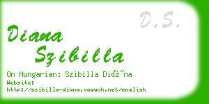 diana szibilla business card